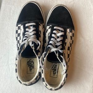 Checkered Black and White Vans